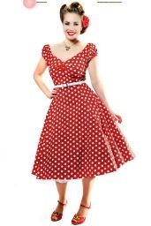 Zonnige pin-up jurkjes – vintage jurken – '50 jurken Glamourista kapsels
